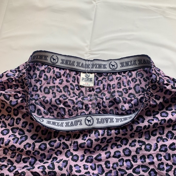Leopard Print PINK PJ SHORTS VICTORIAS SECRET - Picture 10 of 16